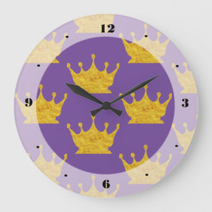 Reloj Redondo Grande Crownes dorados