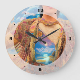 Reloj Redondo Grande Crownes dorados