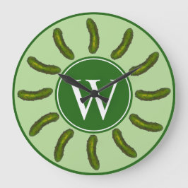 Reloj Redondo Grande Crunchy Green Kosher Dill Pickle Foodie Kitchen