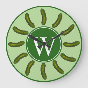 Reloj Redondo Grande Crunchy Green Kosher Dill Pickle Foodie Kitchen