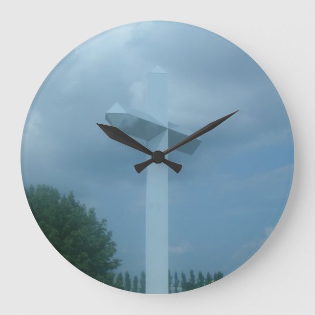 Reloj Redondo Grande Cruz (Anverso)