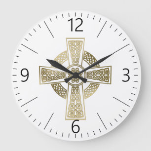 Reloj Redondo Grande Cruz celta