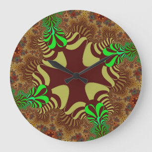 Reloj Redondo Grande Cruz de bronce