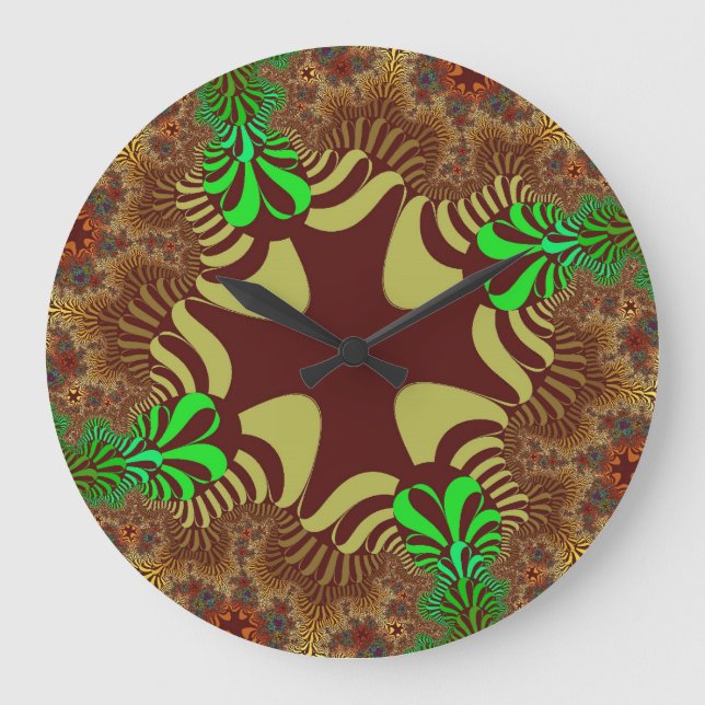 Reloj Redondo Grande Cruz de bronce (Anverso)