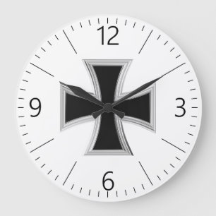 Reloj Redondo Grande Cruz teutónica