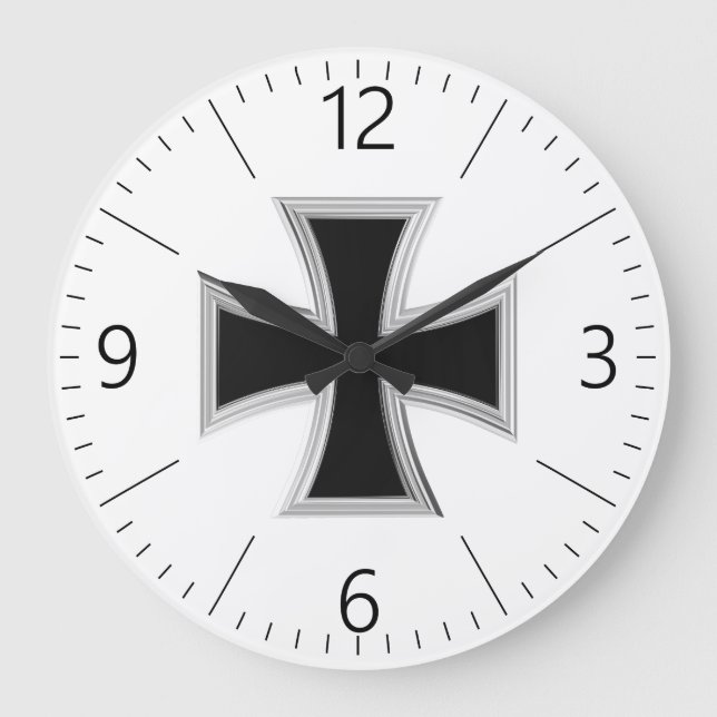 Reloj Redondo Grande Cruz teutónica (Anverso)