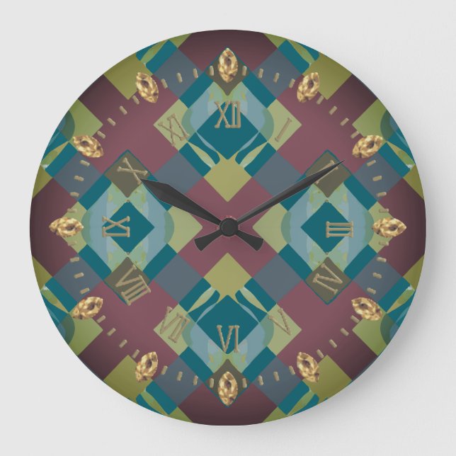 Reloj Redondo Grande cruzar (Anverso)