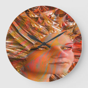 Reloj Redondo Grande Crystal Eyes