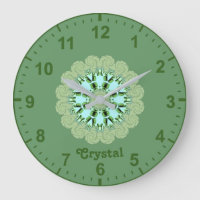 CRYSTAL~ Patrón fractal Sombros verdes ~