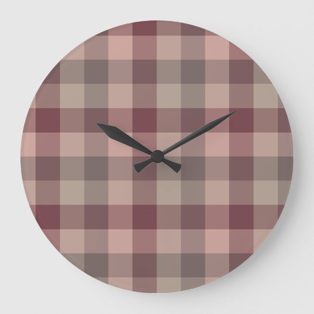 Reloj Redondo Grande Cuadro de blushwood (Anverso)