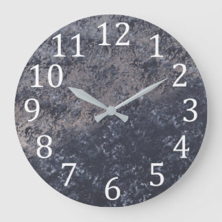 Reloj Redondo Grande Cuadros de pared negras y negras de apariencia tex