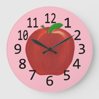 Reloj Redondo Grande Cuadros de pared personalizados de hojas verdes de