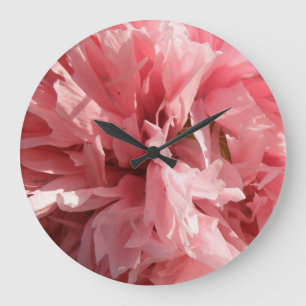 Reloj Redondo Grande Cuadros de pared rosada de bonito