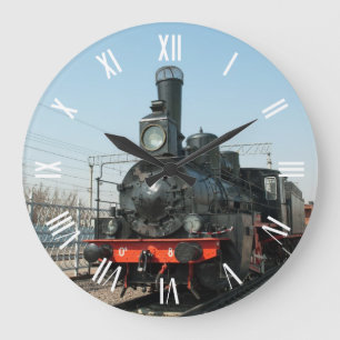 Reloj Redondo Grande Cuadros de plantilla de fondo