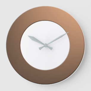 Reloj Redondo Grande Cualquier color mínimo sin dígitos en el marco de