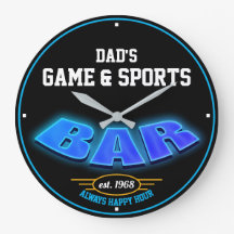 Cualquier nombre Juego y Deportes Bar Azul y Negro