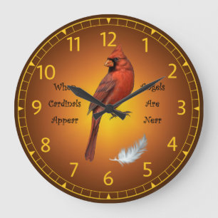 Reloj Redondo Grande Cuando Aparecen Cardenales, Los Ángeles Están Cerc