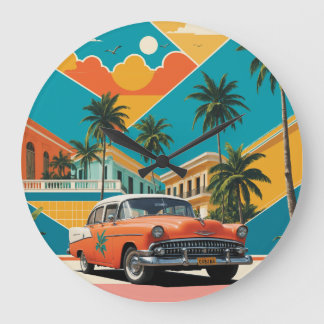 Reloj Redondo Grande Cuba