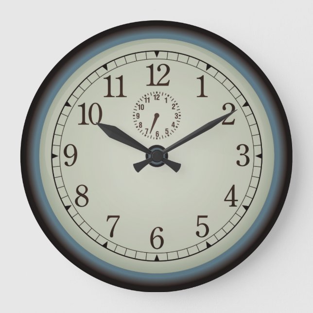 Reloj Redondo Grande Cubierta de pared frontal muy antigua de Guay (Anverso)