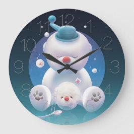 Reloj Redondo Grande Cuchillo de hielo