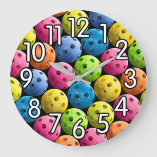 Reloj Redondo Grande Cuello de bolas de color negro de Guay