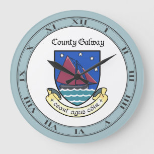 Reloj Redondo Grande Cuello del Pared del Condado de Galway