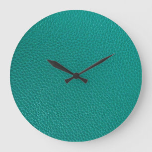 Reloj Redondo Grande Cuero de Aquamarine: Textura de serpiente de moda.