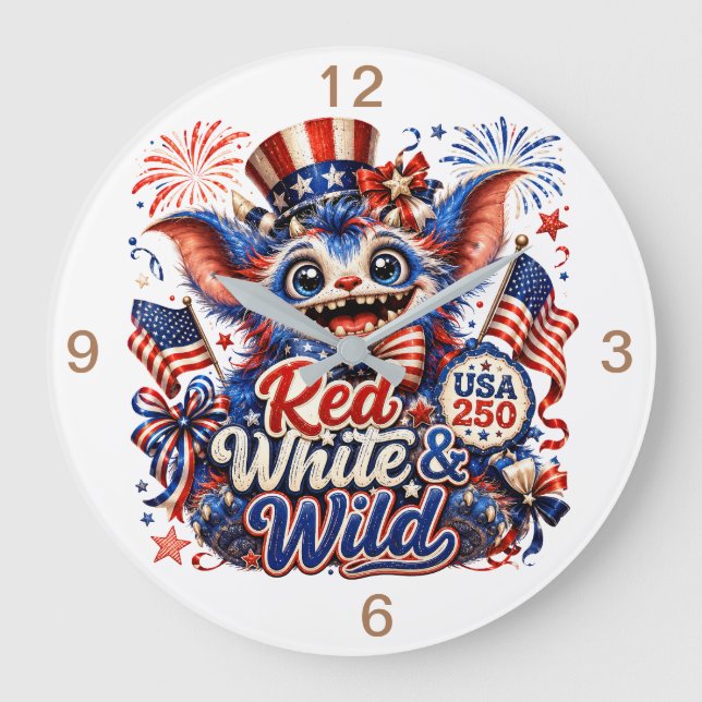 Reloj Redondo Grande Cumpleaños USA (Anverso)