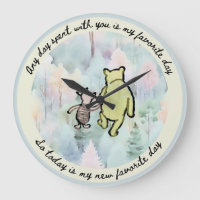 Cuota clásica de Pooh, pooh y acuarela de lechón