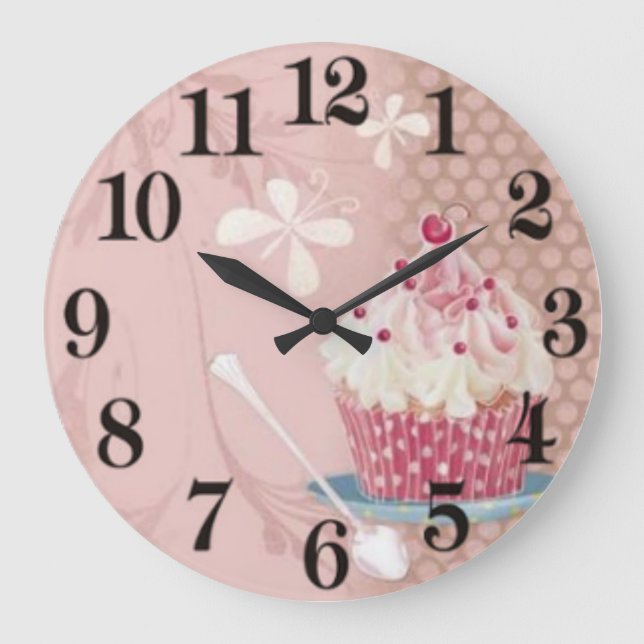 Reloj Redondo Grande Cup cake (Anverso)