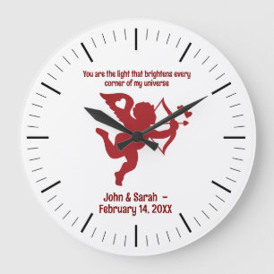 Reloj Redondo Grande CUPID You are the light that brightens every corn