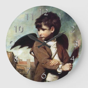 Reloj Redondo Grande Cupido como un chico de enlace