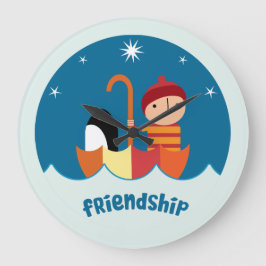 Reloj Redondo Grande Curso Preescolar K Perdido Y Encontrado Amistad