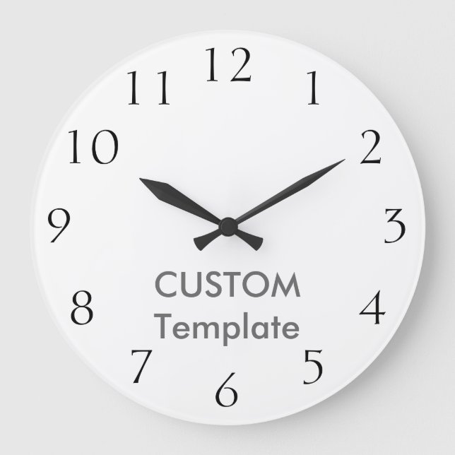 Reloj Redondo Grande Custom Large 10.75" ROUND Wall Clock CALHIC PRESS (Anverso)