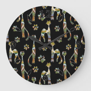 Reloj Redondo Grande Cute cats