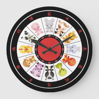 Reloj Redondo Grande Cute Chinese Zodiac Circle wall clocks