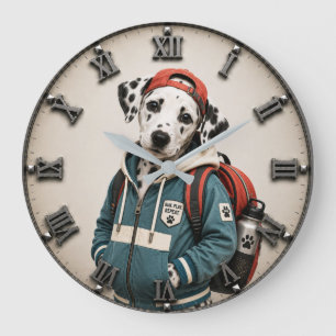 Reloj Redondo Grande Cute Dalmatian Puppy