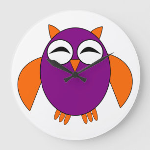 Reloj Redondo Grande Cute Halloween Owen Wall Clock