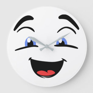 Reloj Redondo Grande Cute Happy Face