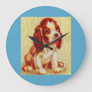 Reloj Redondo Grande cute little beagle puppy