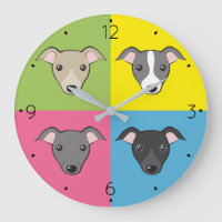 Cute personalizado Greyhounds italiano colorido ar