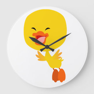 Reloj Redondo Grande Cute Personalizado Volador DuckWall Clock