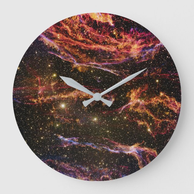 Reloj Redondo Grande Cygnus Loop Nebula (Anverso)