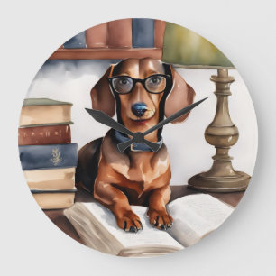 Reloj Redondo Grande Dachshund
