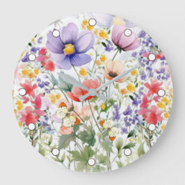Reloj Redondo Grande Dainty Bonito Summer Floral