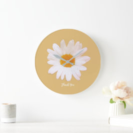Reloj Redondo Grande Daisy Flower Dream – Summer Botanical Thank You