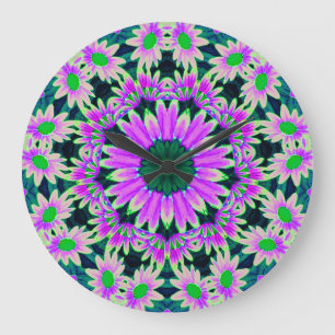 Reloj Redondo Grande Daisy Lovers Fantasy Fractal