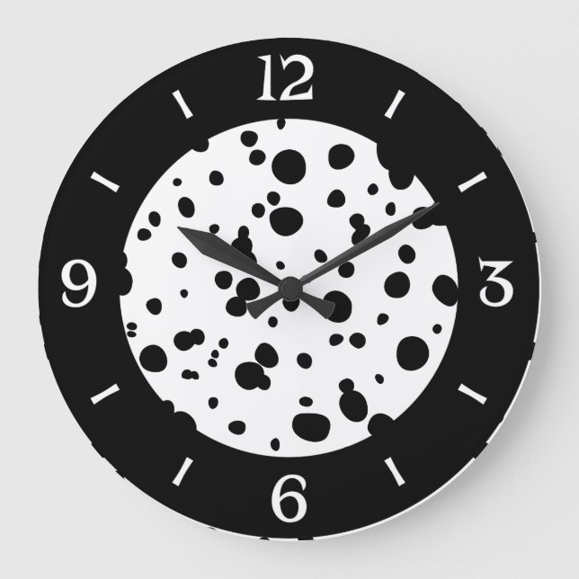 Reloj Redondo Grande Dalmatiner Flecken Druck (Anverso)