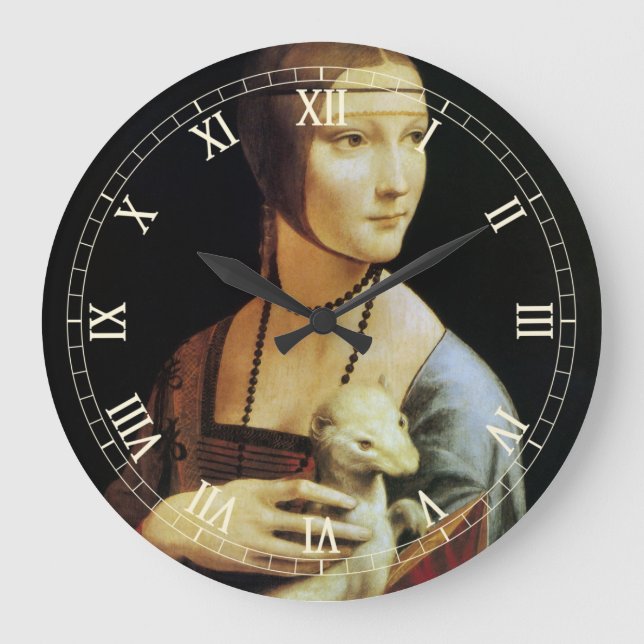 Reloj Redondo Grande Dama con un armiño de Leonardo da Vinci (Anverso)