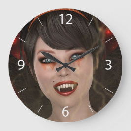 Reloj Redondo Grande Dama vampiro